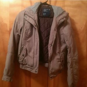 Bomber Jacket with Hood